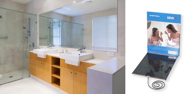 Пленочный мат DEVIfoil™ Mirror для подогрева зеркал в ванной комнате Пленочный мат DEVIfoil™ Mirror для подогрева зеркал в ванной комнате