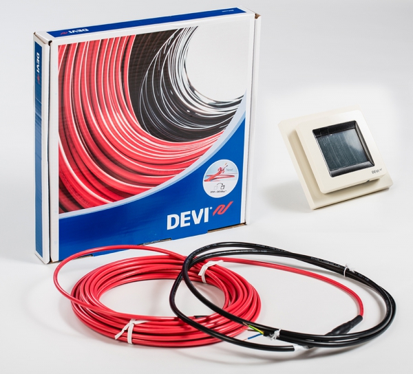 Нагревательный кабель Devi и терморегулятор DEVIreg™ Touch Нагревательный кабель Devi и терморегулятор DEVIreg™ Touch